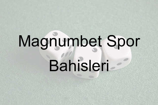 Magnumbet spor bahisleri